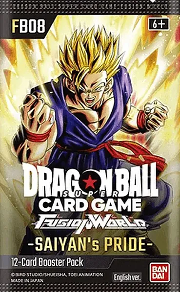 DRAGON BALL SUPER CG FUSION WORLD - SAIYANS PRIDE (FB08) BOOSTER PACK - EN